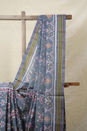 Grey Patan Patola Silk Saree - SRGPPSS535
