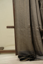 Grey Raw Silk Saree - SRGRSS1152