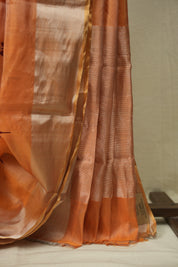 Orange Chanderi Silk Saree - SROCSS538