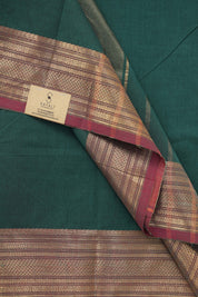 Green Kanchi Cotton Saree - SRGKCS987