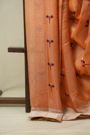 Orange Chanderi Silk Saree - SROCSS538