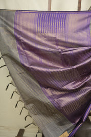 Grey Raw Silk Saree - SRGRSS1152