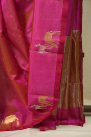 Dual Tone Pink Chanderi Silk Saree - SRDTPCSS543