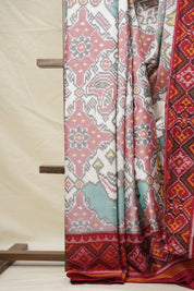 White Red Rajkot Patola Silk Saree - SRWRRPSS530
