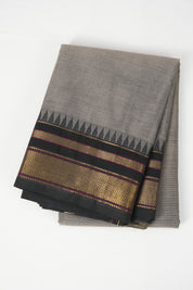 Grey Kanchi Cotton Saree - SRGKCS979