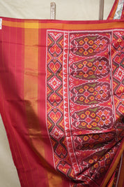 White Red Rajkot Patola Silk Saree - SRWRRPSS530