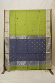 Pista Green Maheshwari Saree - SRPGMS1047