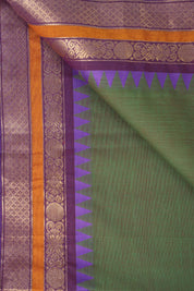Two Tone Green Kanchi Cotton Saree - SRTTGKCS982