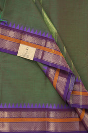 Two Tone Green Kanchi Cotton Saree - SRTTGKCS982
