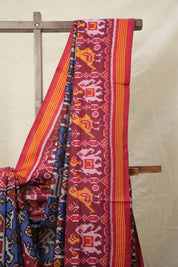 Blue Red Patan Patola Silk Saree - SRBRPPSS531