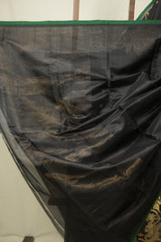 Black Chanderi Silk Saree - SRBCSS530
