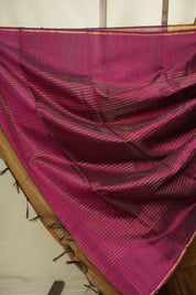 Khaki Raw Silk Saree - SRKRSS1151