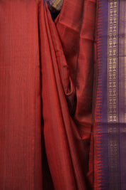 Maroon Raw Silk Saree - SRMRSS1134
