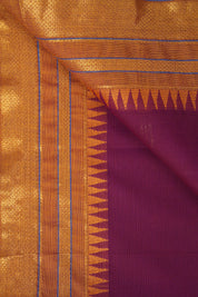Magenta Kanchi Cotton Saree - SRMKCS983