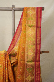 Orange Red Rajkot Patola Silk Saree - SRORRPSS533