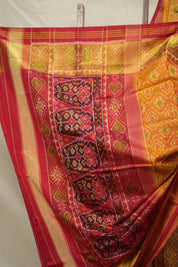 Orange Red Rajkot Patola Silk Saree - SRORRPSS533