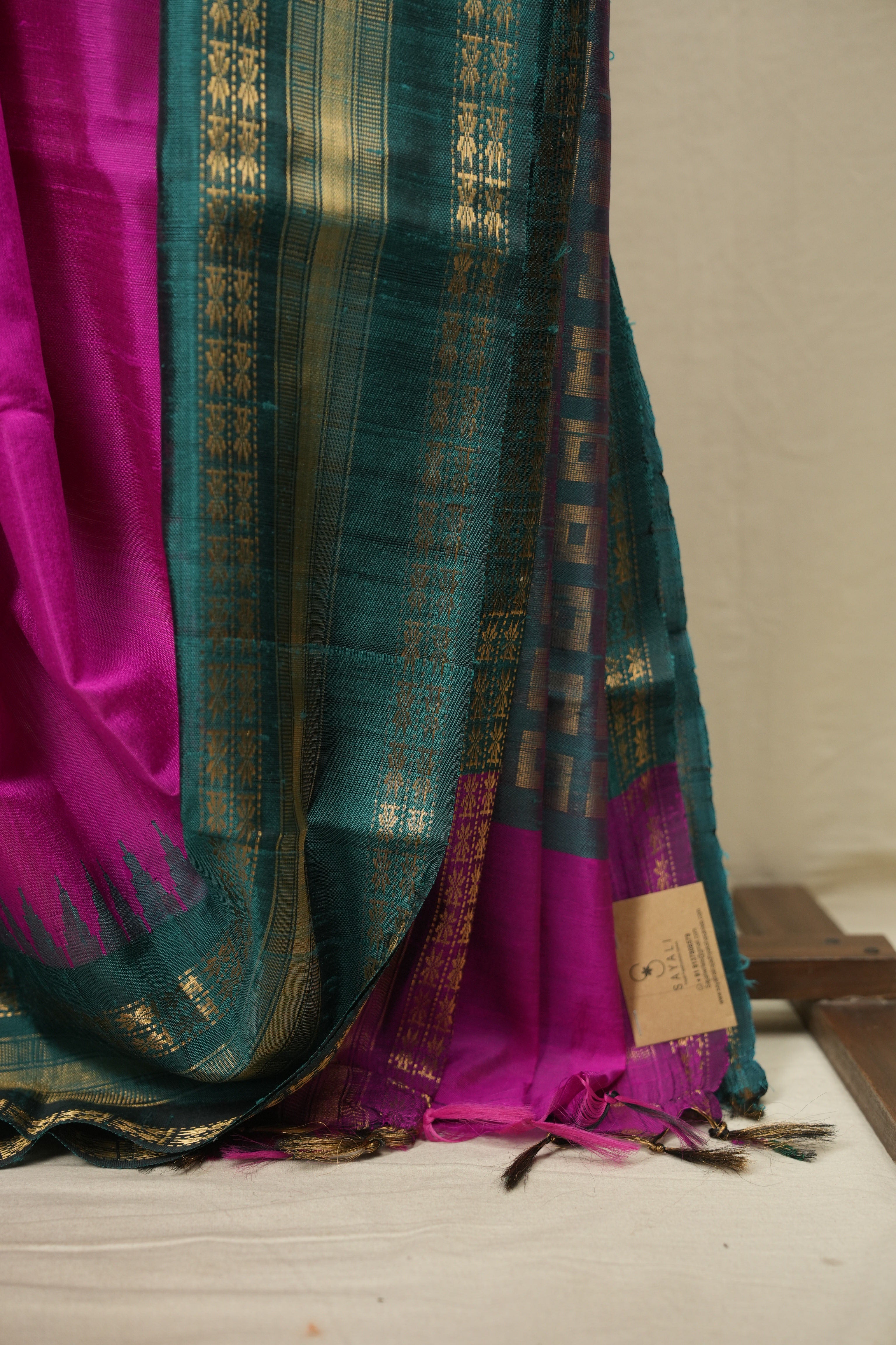 Pink Raw Silk Saree - SRPRSS1133