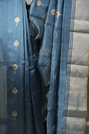 Teal Chanderi Silk Saree - SRTCSS539