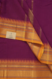 Magenta Kanchi Cotton Saree - SRMKCS983