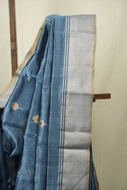 Teal Chanderi Silk Saree - SRTCSS539