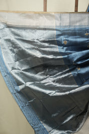 Teal Chanderi Silk Saree - SRTCSS539