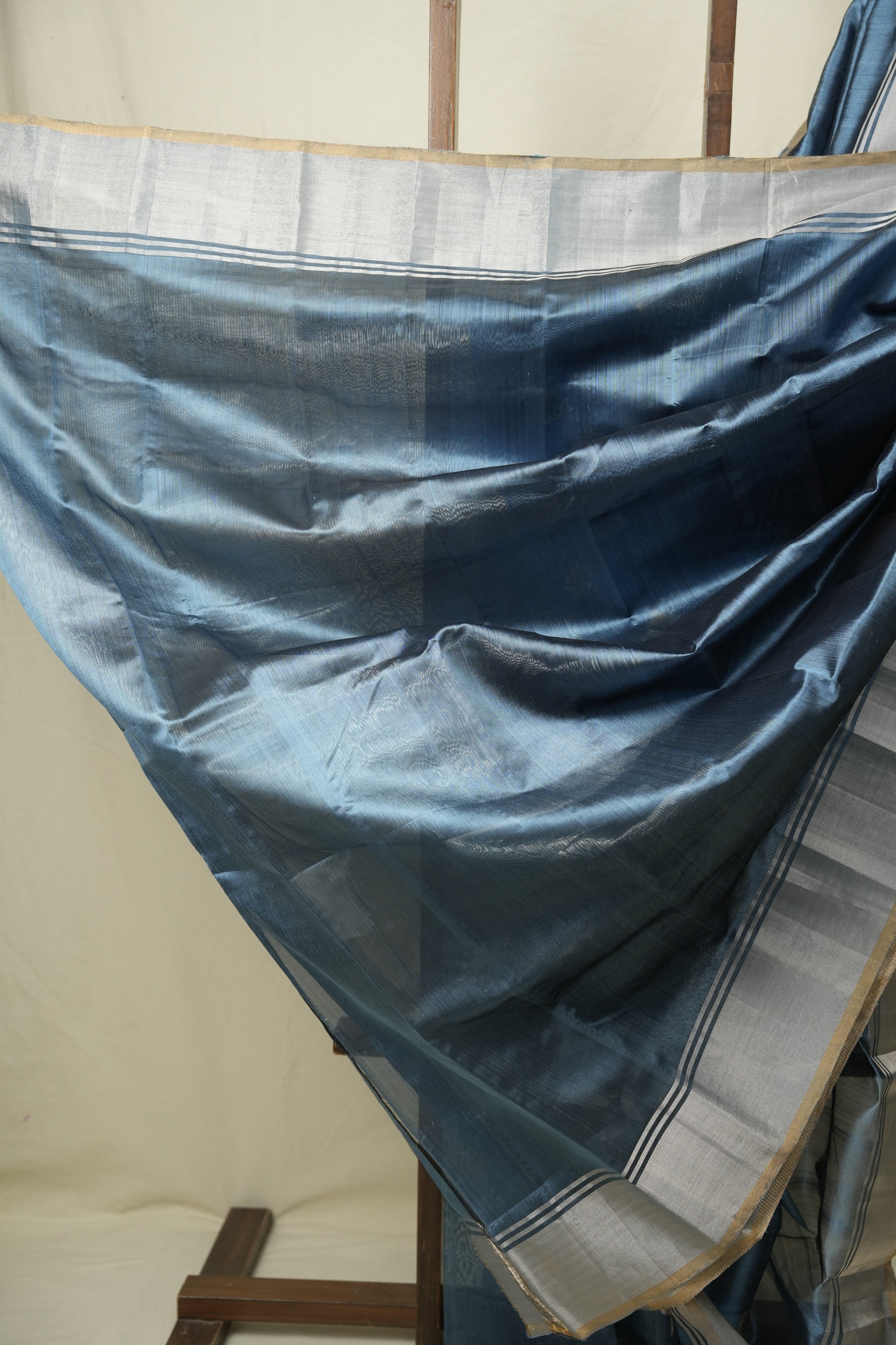 Teal Chanderi Silk Saree - SRTCSS539