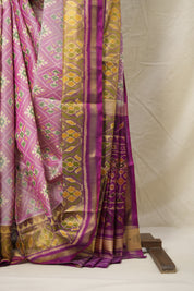 Lavender Rajkot Patola Silk Saree - SRLRPSS532