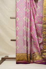 Lavender Rajkot Patola Silk Saree - SRLRPSS532