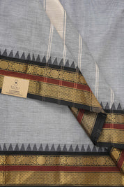 Ash Grey Kanchi Cotton Saree - SRAGKCS981