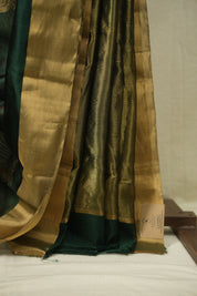 Green Chanderi Silk Saree - SRGCSS536