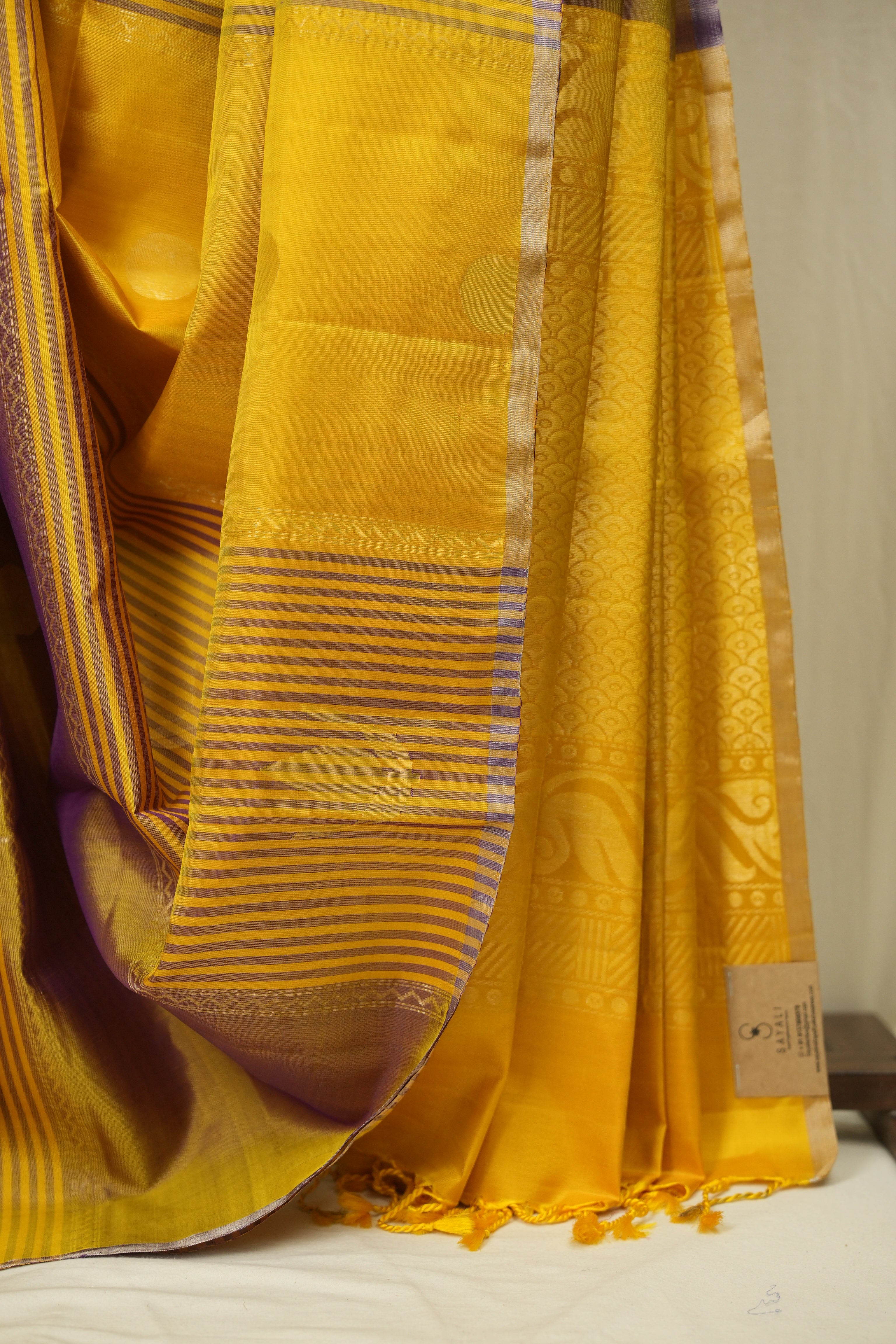 Dual Tone Purple Soft Silk Saree - SRDTPSSS453