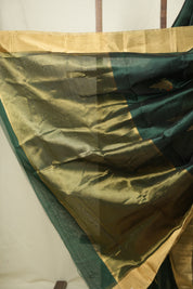 Green Chanderi Silk Saree - SRGCSS536