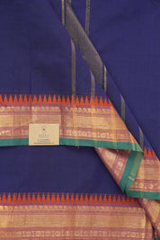 Navy Blue Kanchi Cotton Saree - SRNBKCS977