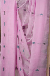 Baby Pink Bengal Mul Cotton Saree - SRBPBMCS029