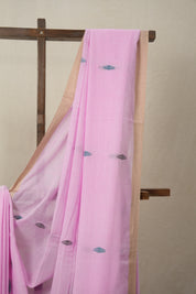 Baby Pink Bengal Mul Cotton Saree - SRBPBMCS029