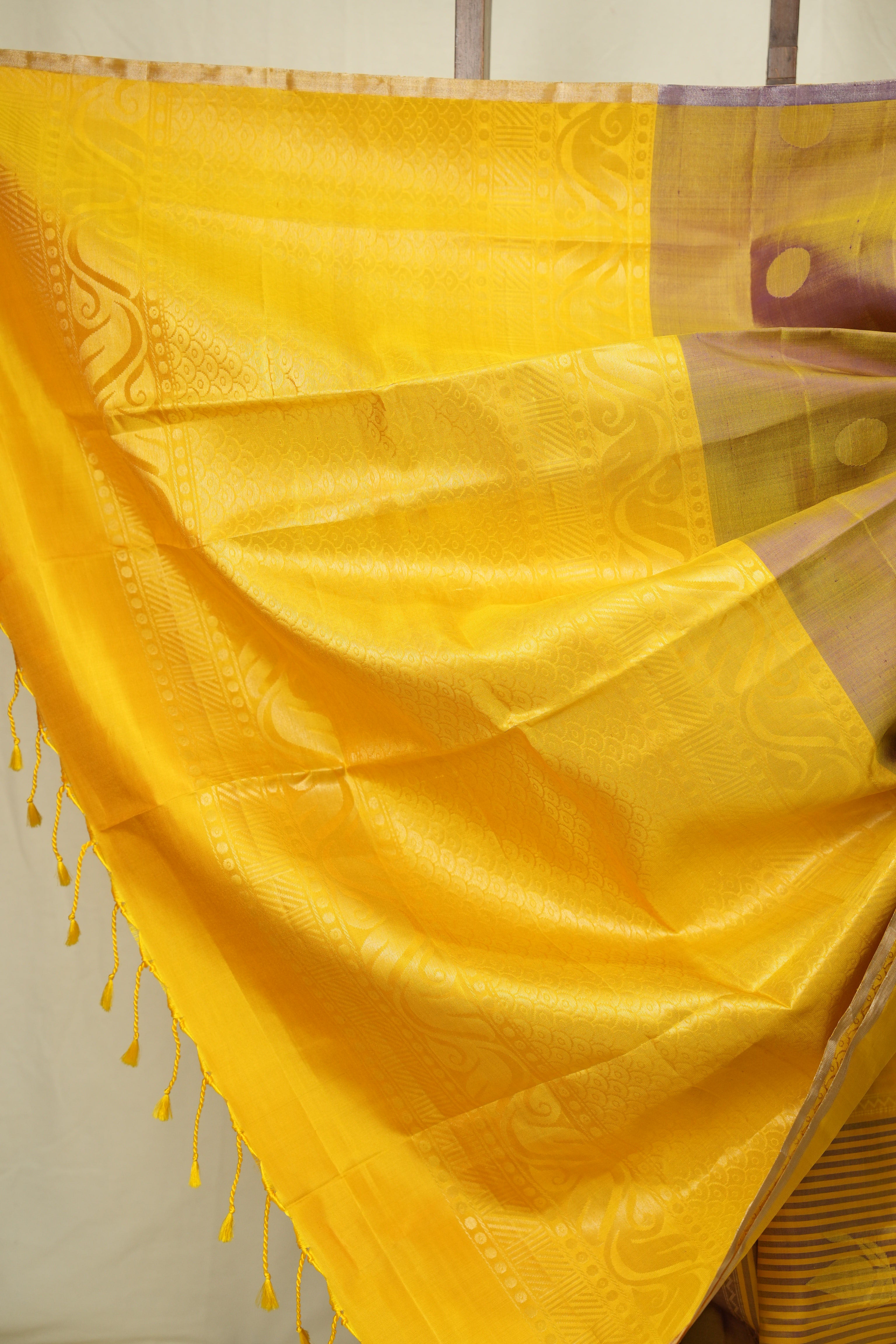 Dual Tone Purple Soft Silk Saree - SRDTPSSS453