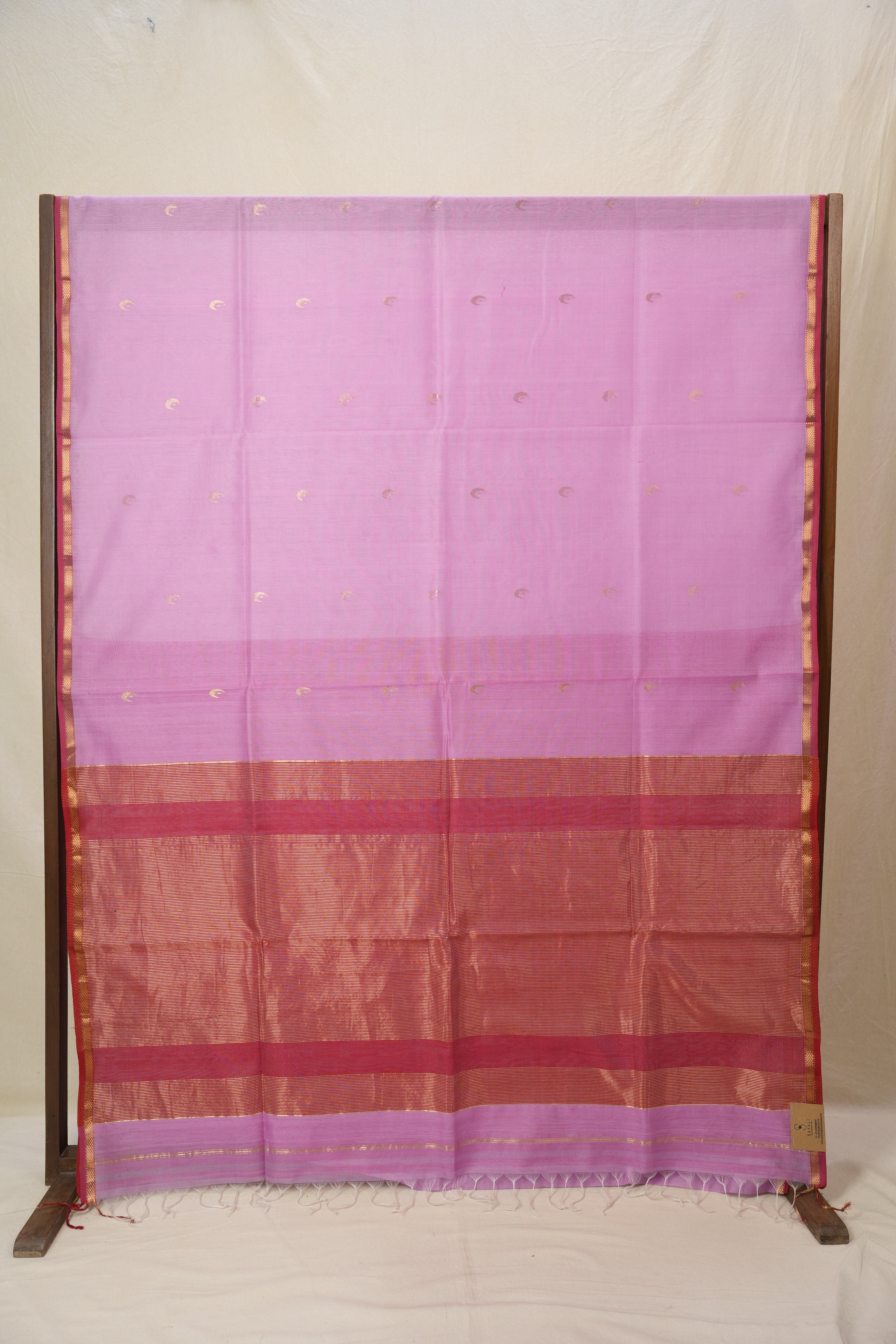 Lilac Pink Maheshwari Saree - SRLPMS999
