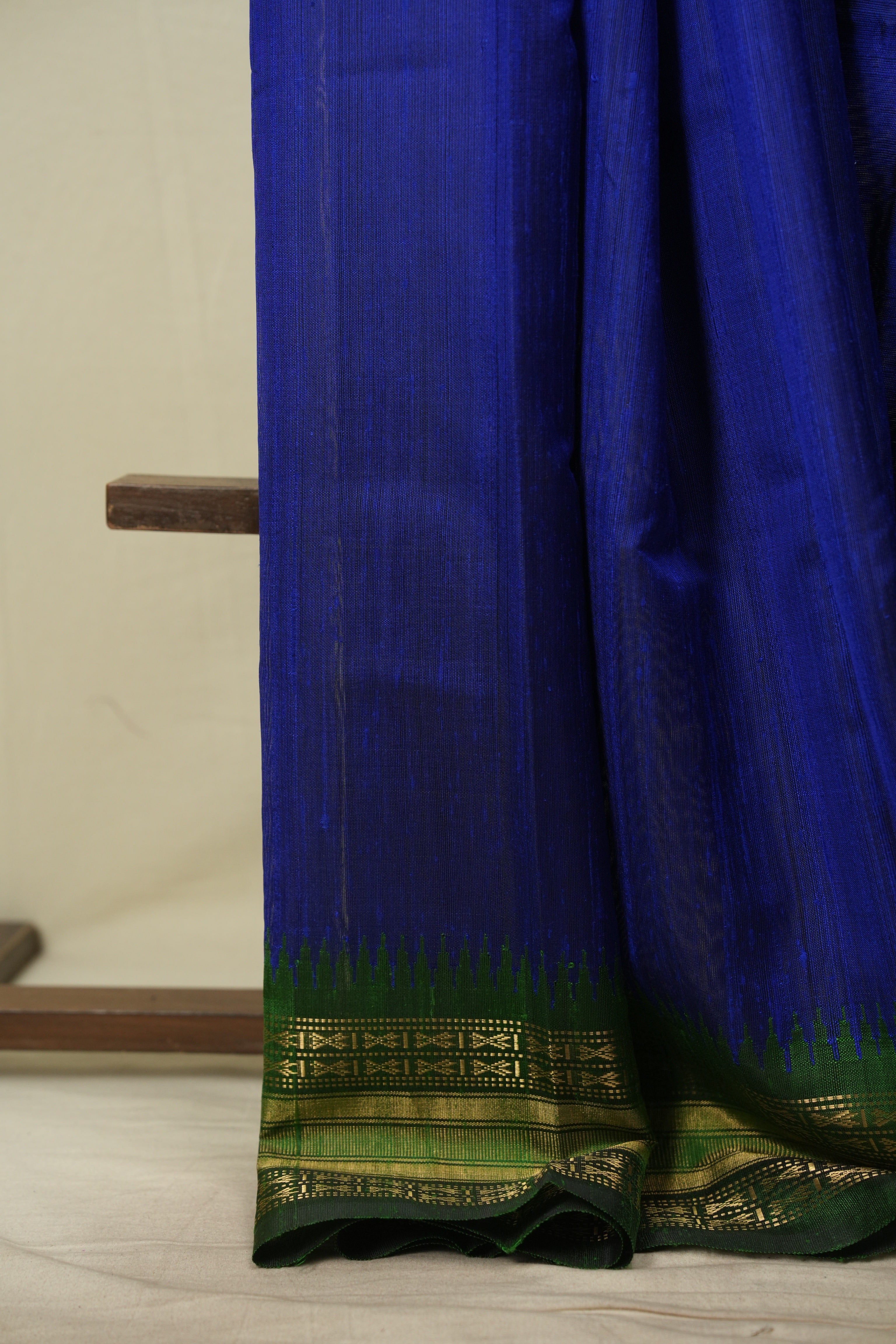 Blue Raw Silk Saree - SRBRSS1135