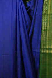 Blue Raw Silk Saree - SRBRSS1135