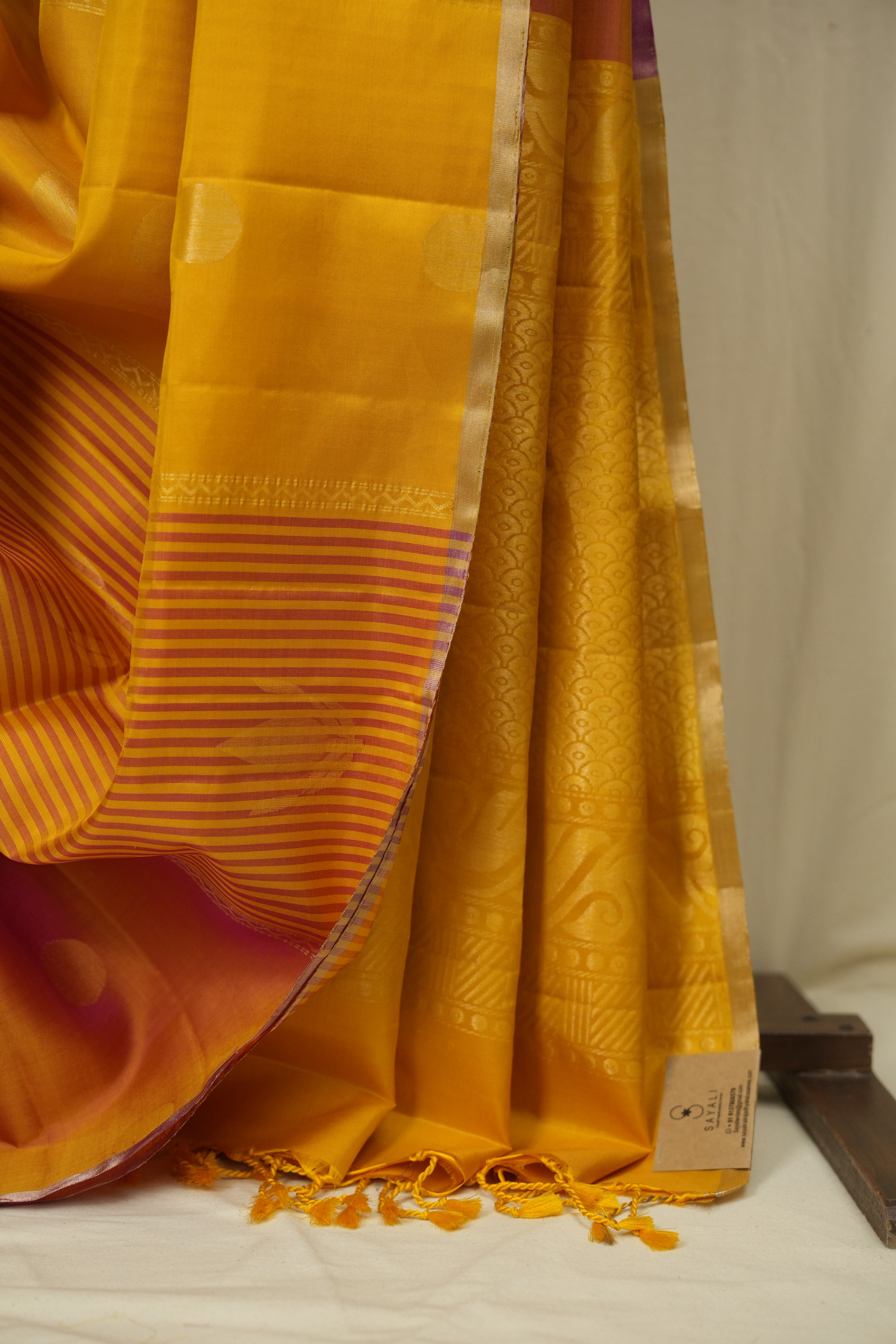 Dual Tone Pink Soft Silk Saree - SRDTPSSS454