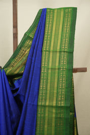 Blue Raw Silk Saree - SRBRSS1135
