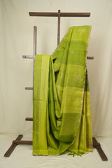 Green Soft Silk Saree - SRGSSS456