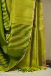 Green Soft Silk Saree - SRGSSS456