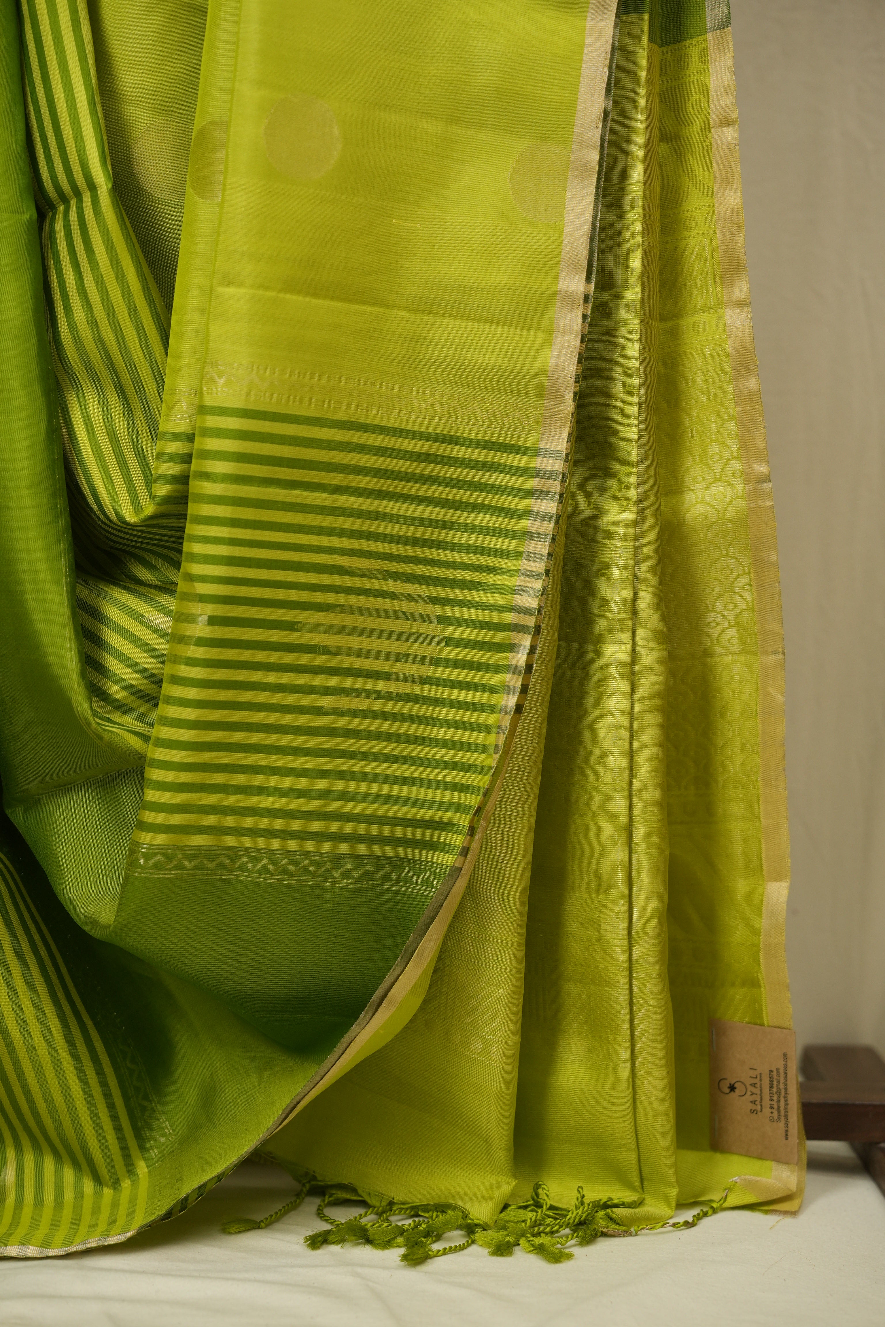 Green Soft Silk Saree - SRGSSS456