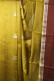 Mehendi Green Chanderi Silk Saree - SRMGCSS532