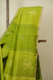 Green Soft Silk Saree - SRGSSS456