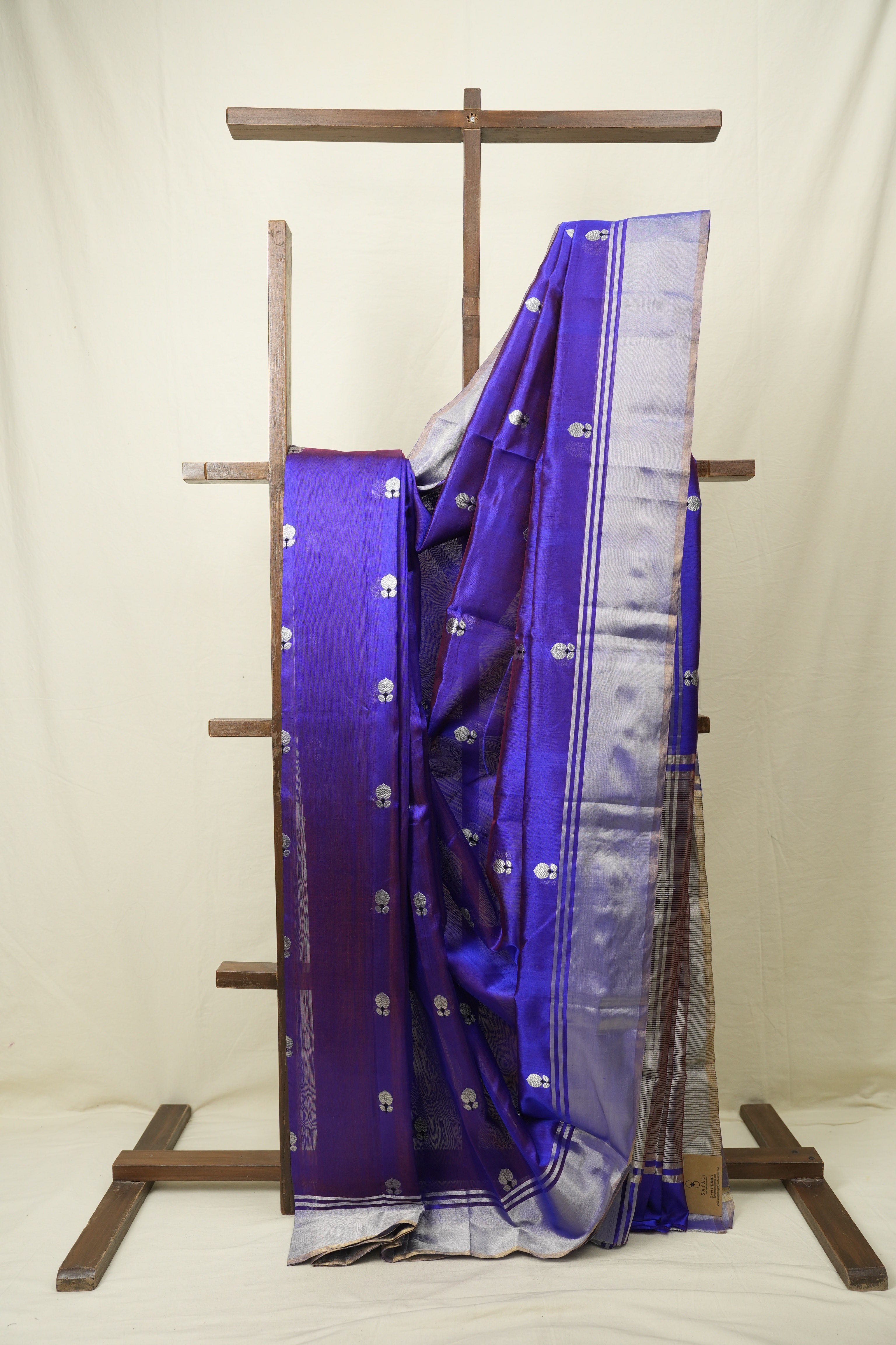 Dual Tone Purple Chanderi Silk Saree - SRSBCSS535