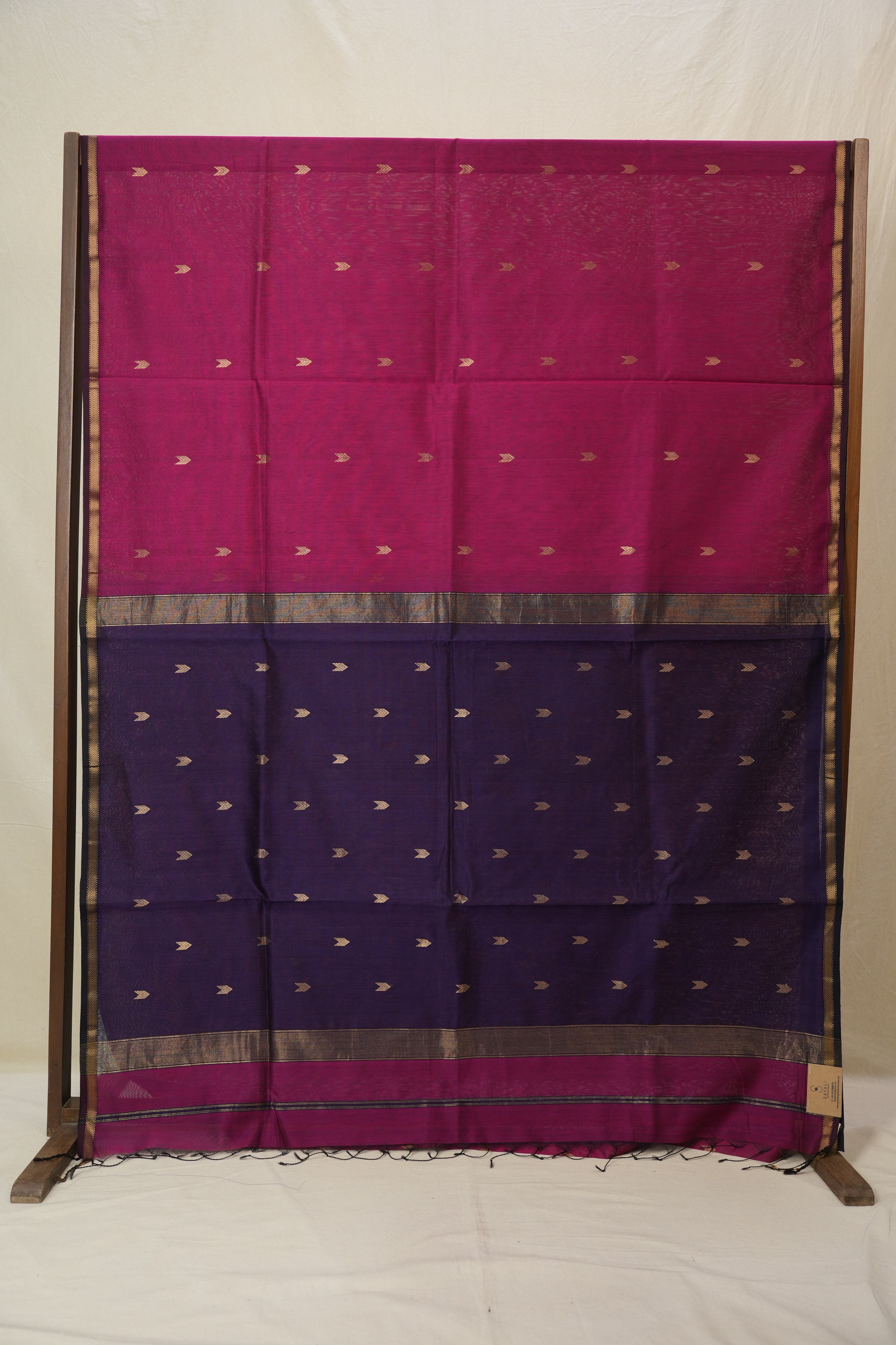 Magenta Maheshwari Saree - SRMMS957