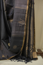 Grey Soft Silk Saree - SRGSSS457
