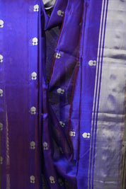 Dual Tone Purple Chanderi Silk Saree - SRSBCSS535